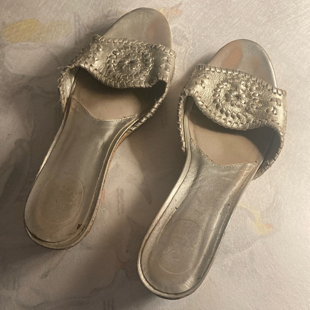 Elegant Gold Women's Slide Sandals